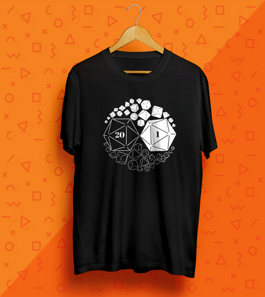 DnD - Dice Yin And Yang T-Shirt