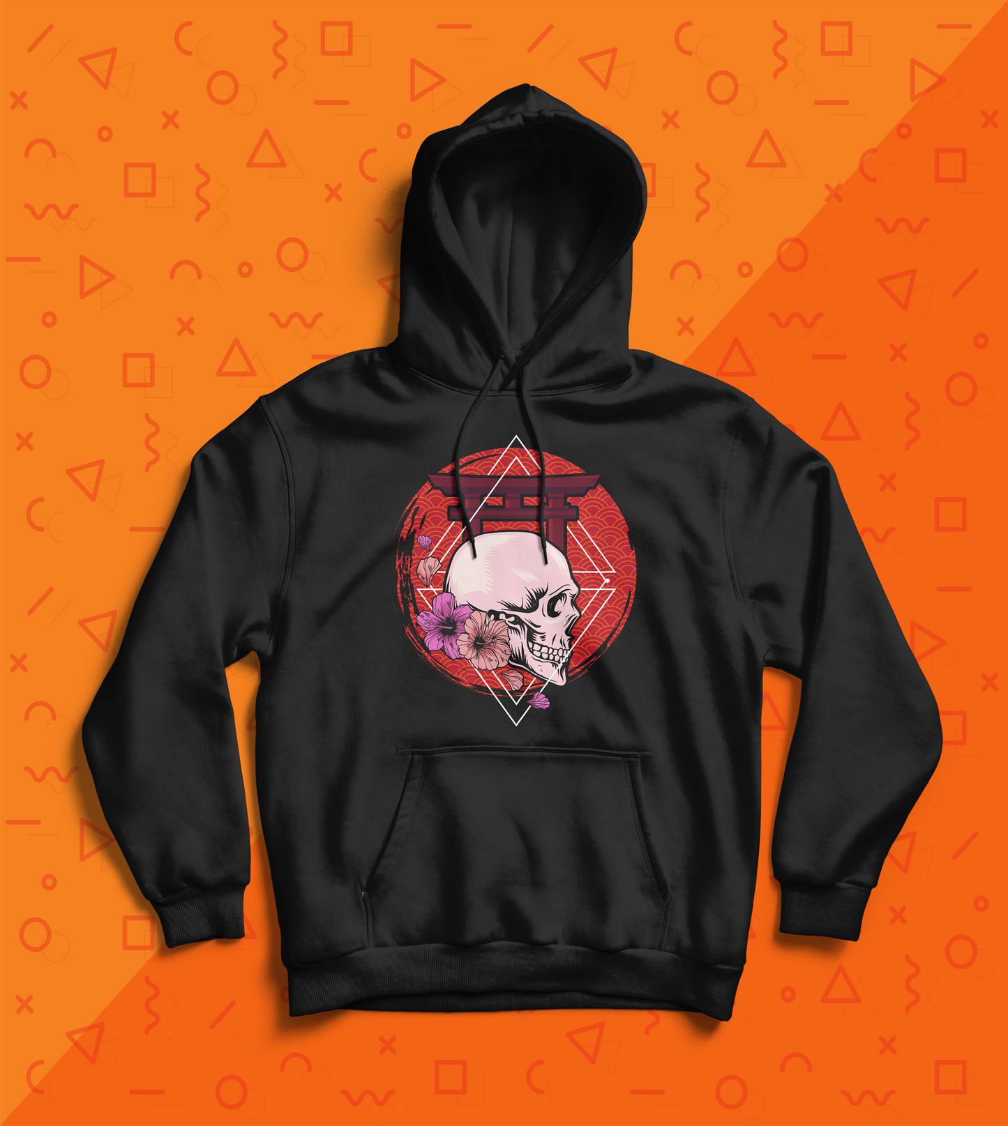 Japanese Skull Hoodie