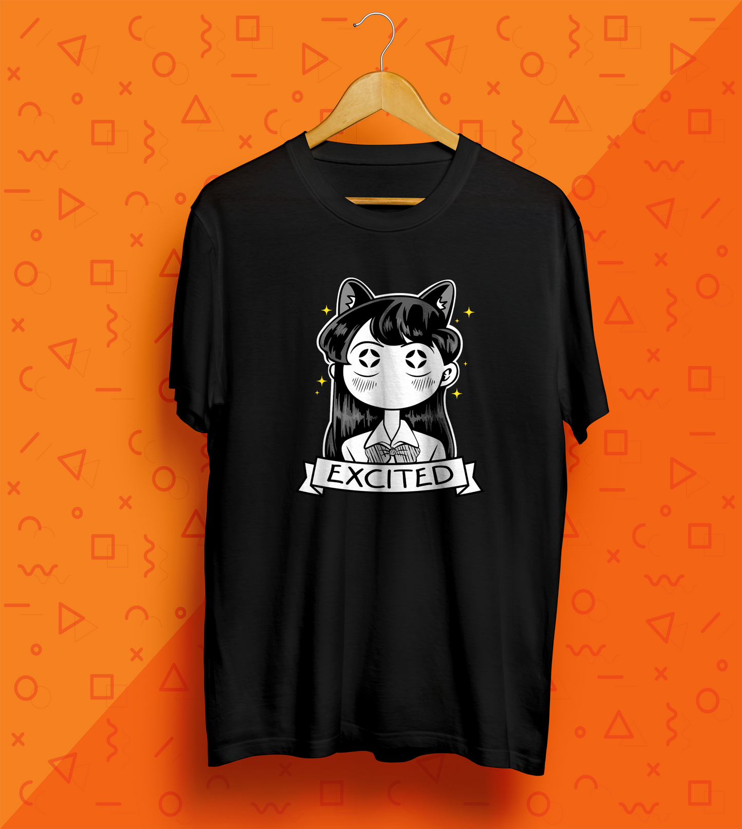 Komi-cat Excited!! T-Shirt